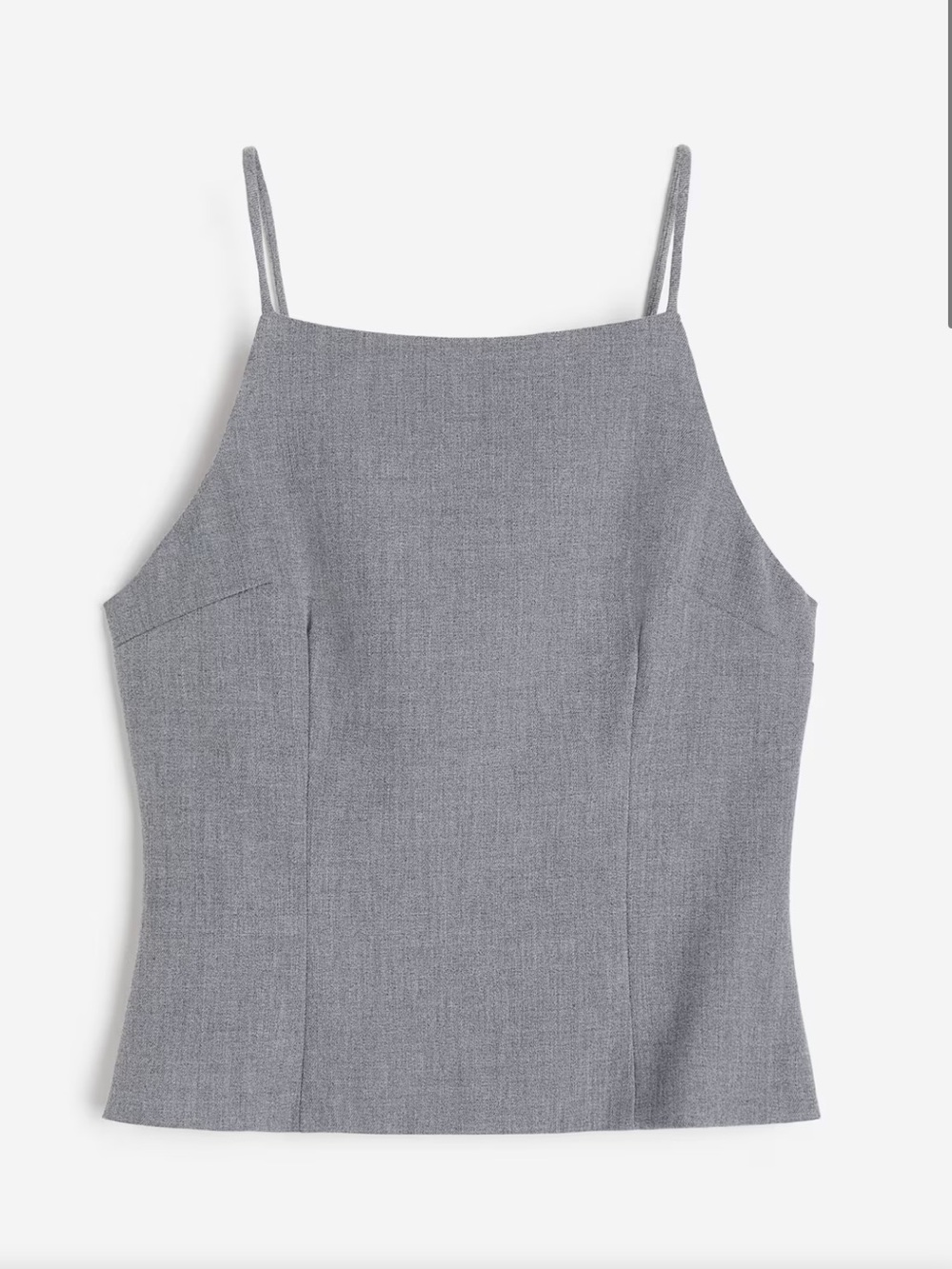 Gray Open-backed strappy top